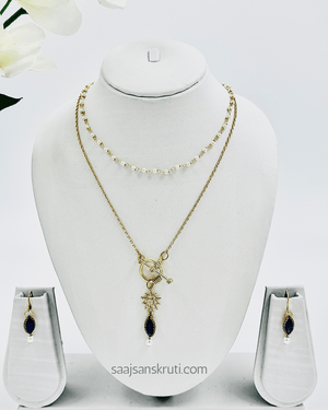 Blue GenZ Western Necklace