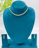 Green Simple AD Stone Necklace