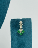 Green Simple AD Stone Necklace