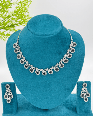 Black AD Stone Necklace