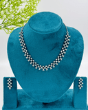 white AD Stone Necklace