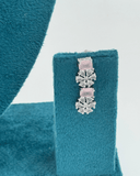 Pink and White Flower AD Stone Necklace