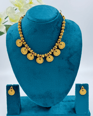 Matt Finish Chokar With Earrings