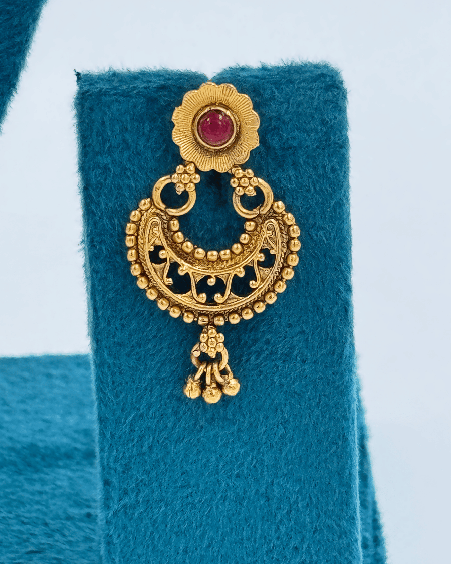 Brown Golden Matt Finish Chokar Necklace