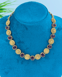 Brown Matt Chokar Necklace
